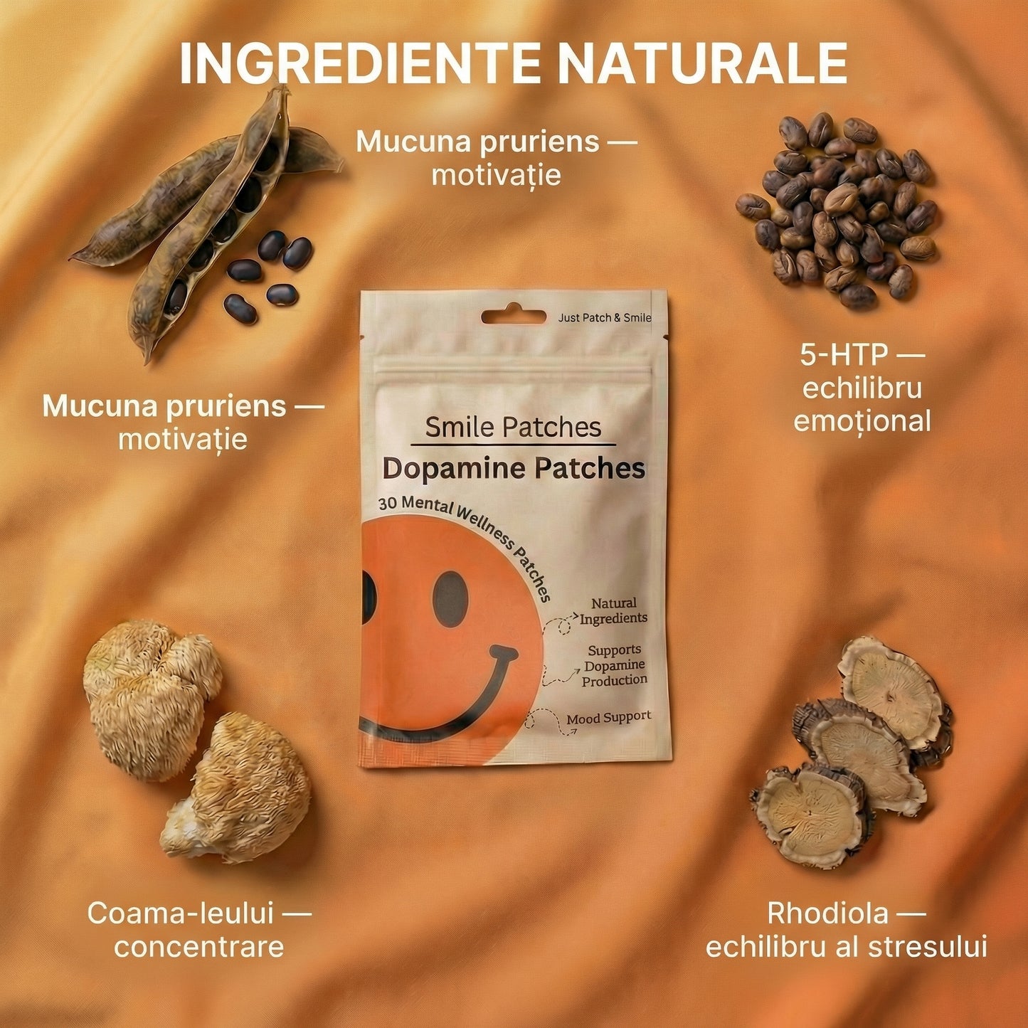 Smile Patches Plasturi cu dopamină