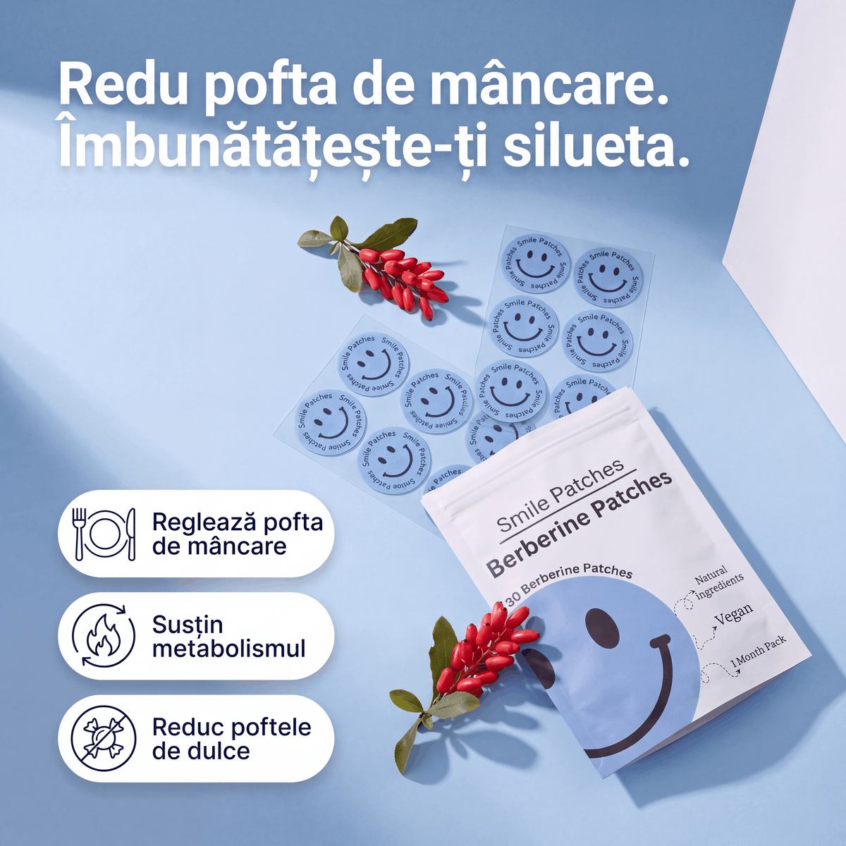 Smile Patches Plasturi cu berberină