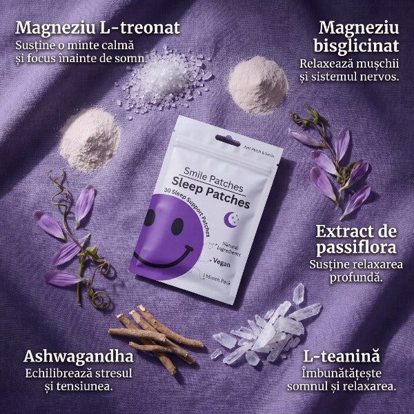 Smile Patches Plasturi pentru somn – Magneziu