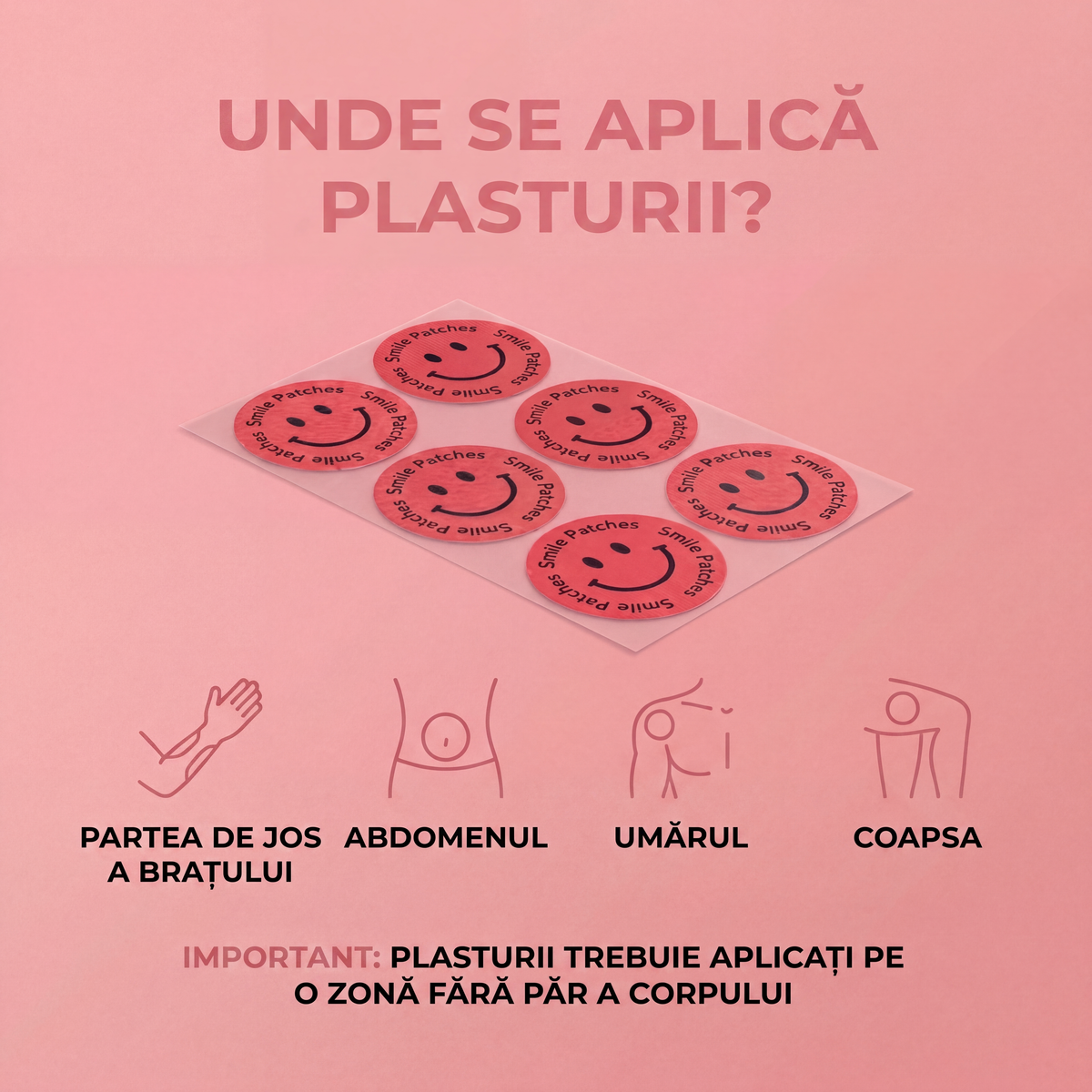 Smile Patches Plasturi pentru durerile menstruale