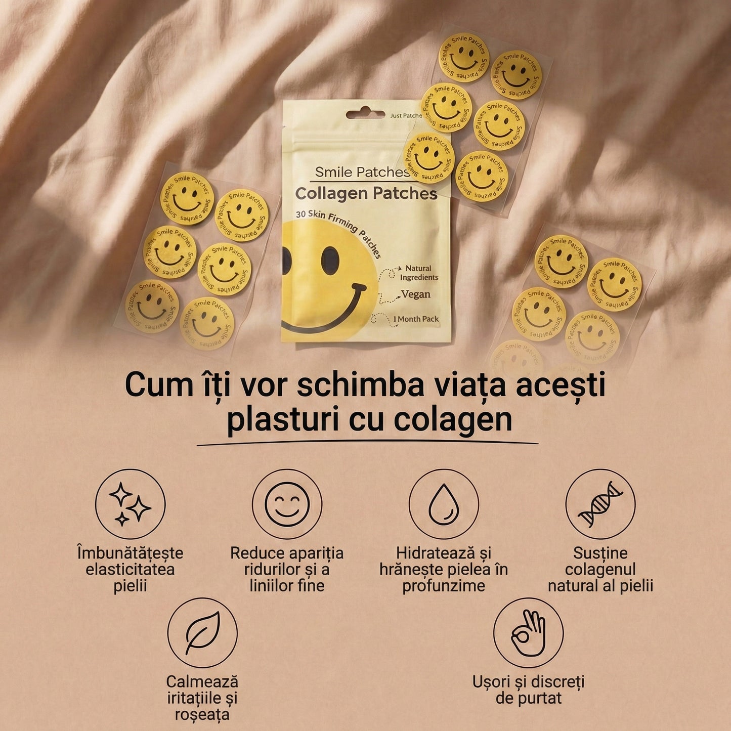 Smile Patches Plasturi cu colagen